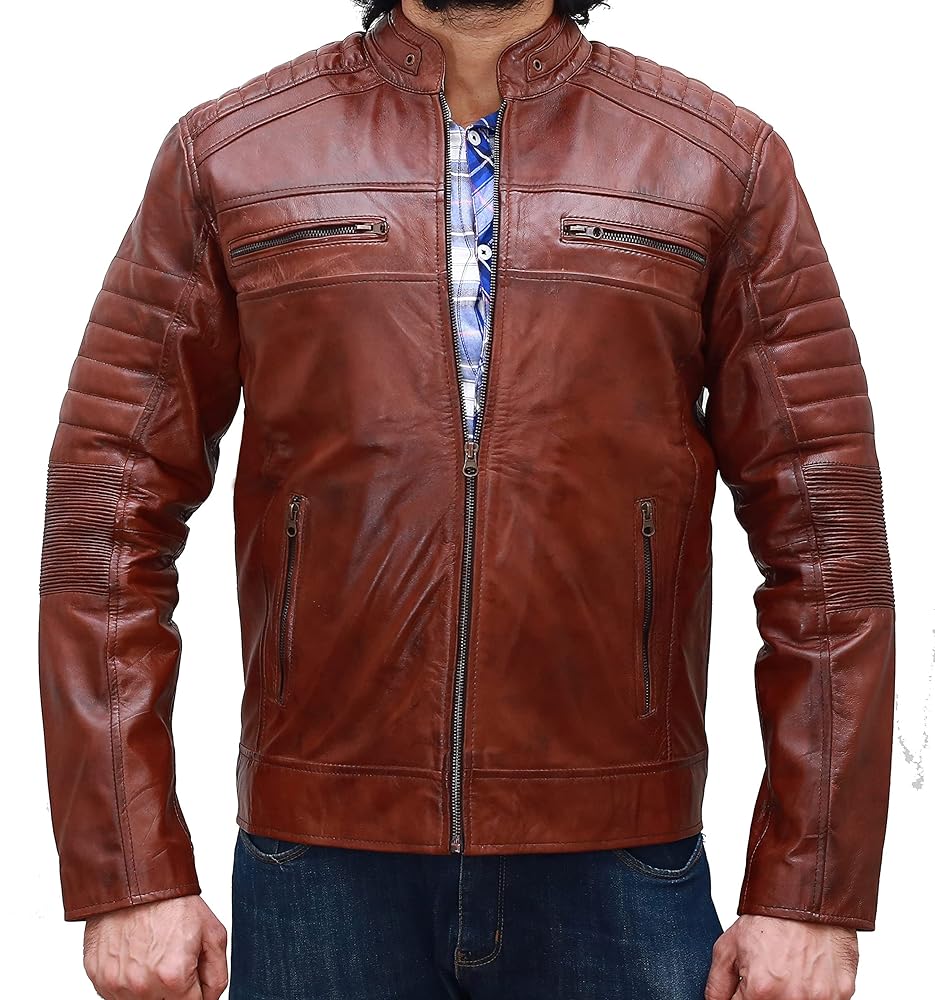 THE TOÉ Bond jacket brown leather THE TOÉ Bond jacket brown leather